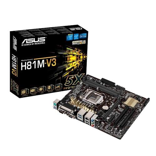 Asus H81M V3 MotherBoard price in hyderabad, telangana, nellore, vizag, bangalore